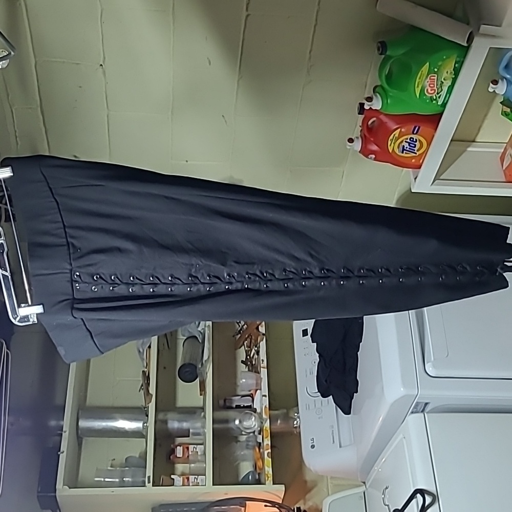 Lane bryant soft pants  with criss-cross pattern on the outside of each leg